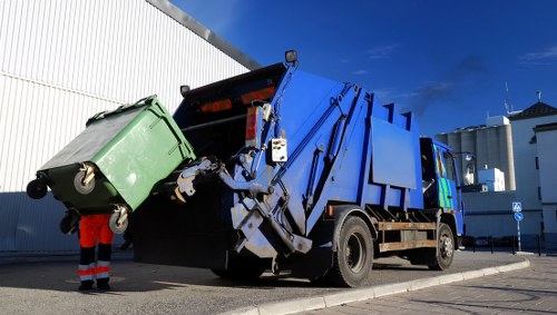 Builders skip available for hire in Chingford construction site
