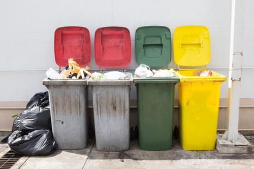 Recycling facility processing construction materials