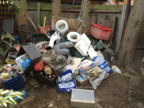 Heavy machinery used in site clearance in Chingford
