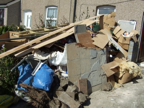 Skip container placed in a Chingford residential area