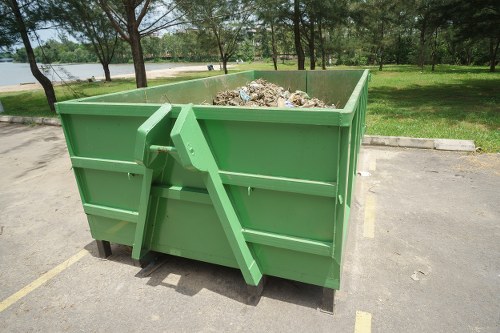 Construction waste being removed in Chingford